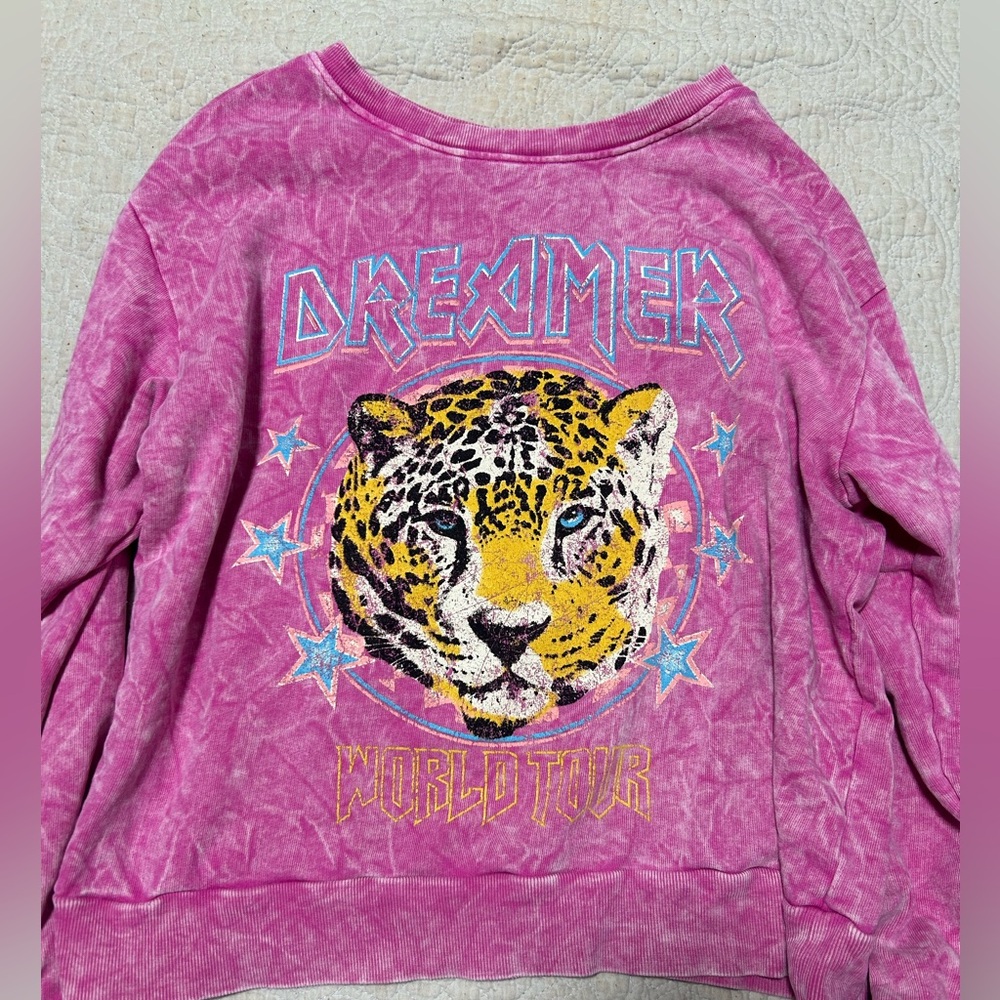 Preppy Dreamer Oversized Sweatshirt